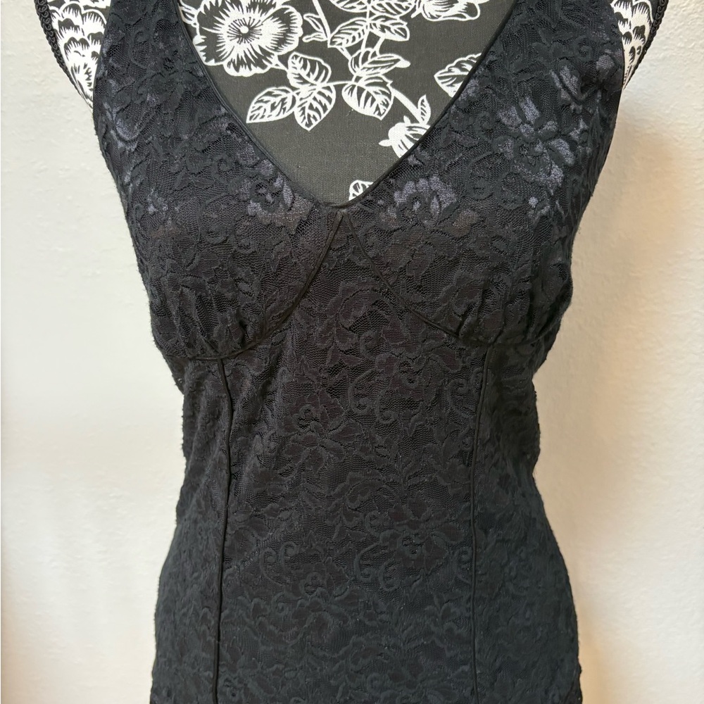 Express Black Lace Top